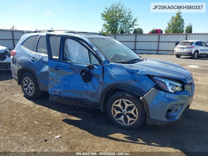 2019 Subaru Forester Premium VIN: JF2SKAGC8KH580337 Lot: 40437989