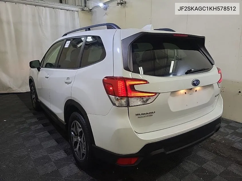 2019 Subaru Forester Premium VIN: JF2SKAGC1KH578512 Lot: 40460779