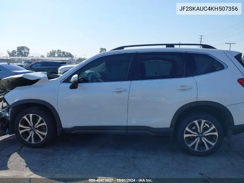 JF2SKAUC4KH507356 2019 Subaru Forester Limited