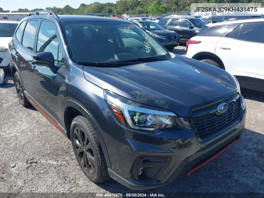 JF2SKAJC9KH431475 2019 Subaru Forester Sport