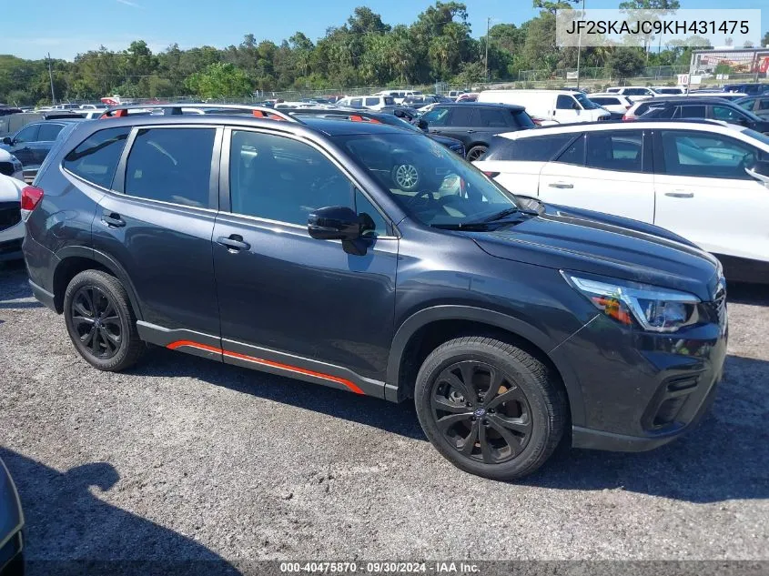 JF2SKAJC9KH431475 2019 Subaru Forester Sport