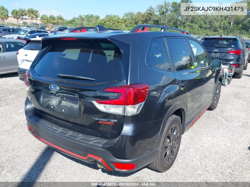 JF2SKAJC9KH431475 2019 Subaru Forester Sport