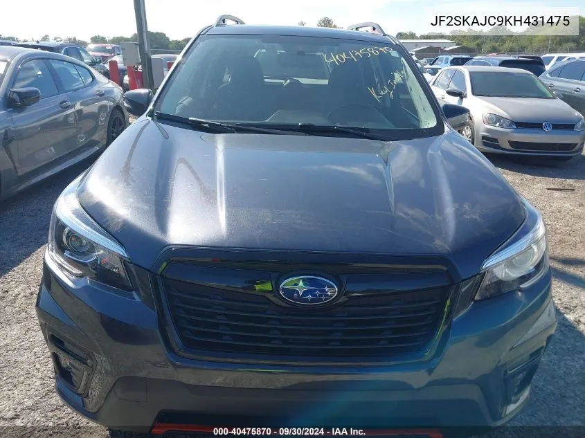 JF2SKAJC9KH431475 2019 Subaru Forester Sport