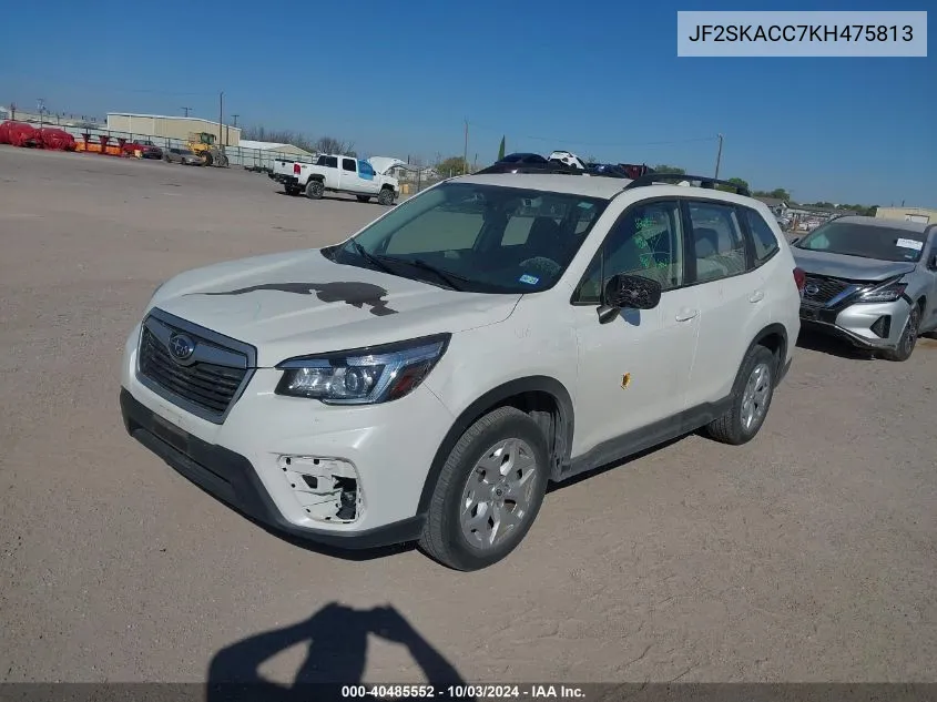 JF2SKACC7KH475813 2019 Subaru Forester