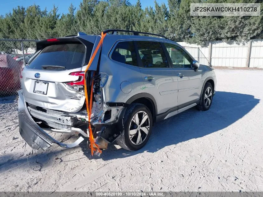 2019 Subaru Forester Touring VIN: JF2SKAWC0KH410278 Lot: 40520199