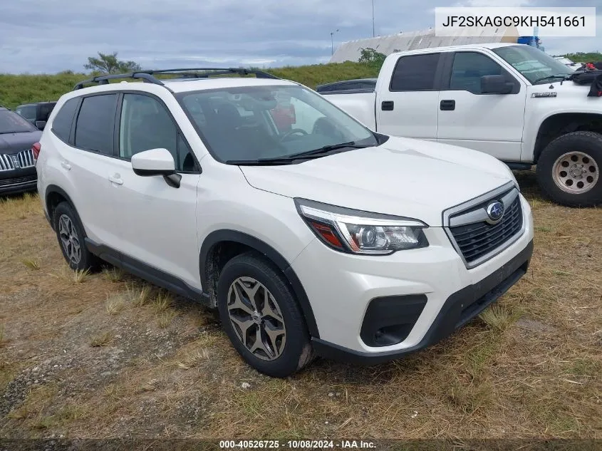 2019 Subaru Forester Premium VIN: JF2SKAGC9KH541661 Lot: 40526725