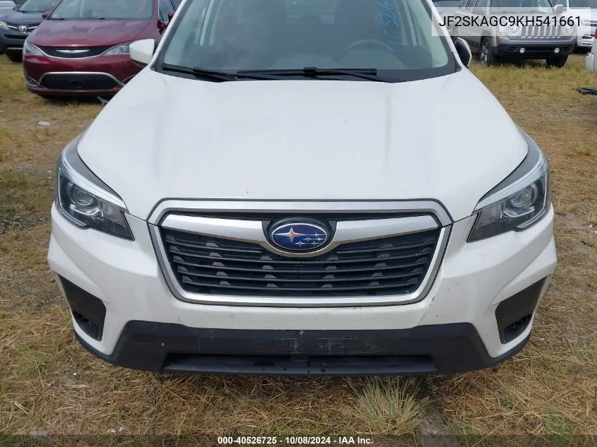 2019 Subaru Forester Premium VIN: JF2SKAGC9KH541661 Lot: 40526725