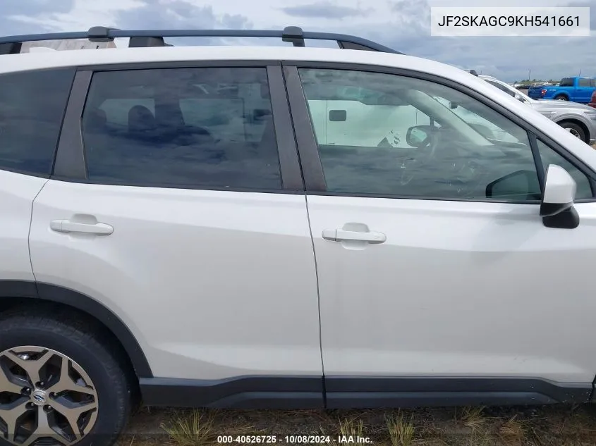 2019 Subaru Forester Premium VIN: JF2SKAGC9KH541661 Lot: 40526725