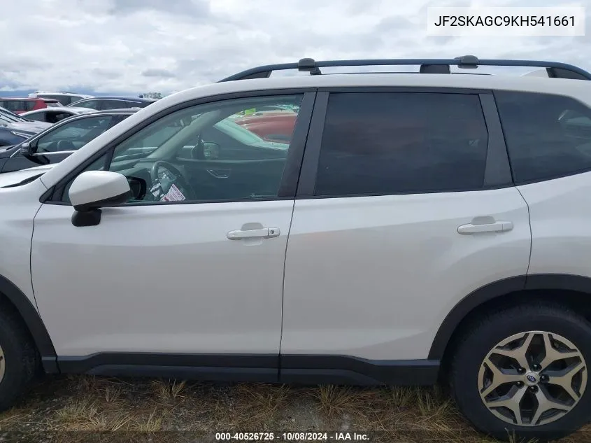 2019 Subaru Forester Premium VIN: JF2SKAGC9KH541661 Lot: 40526725