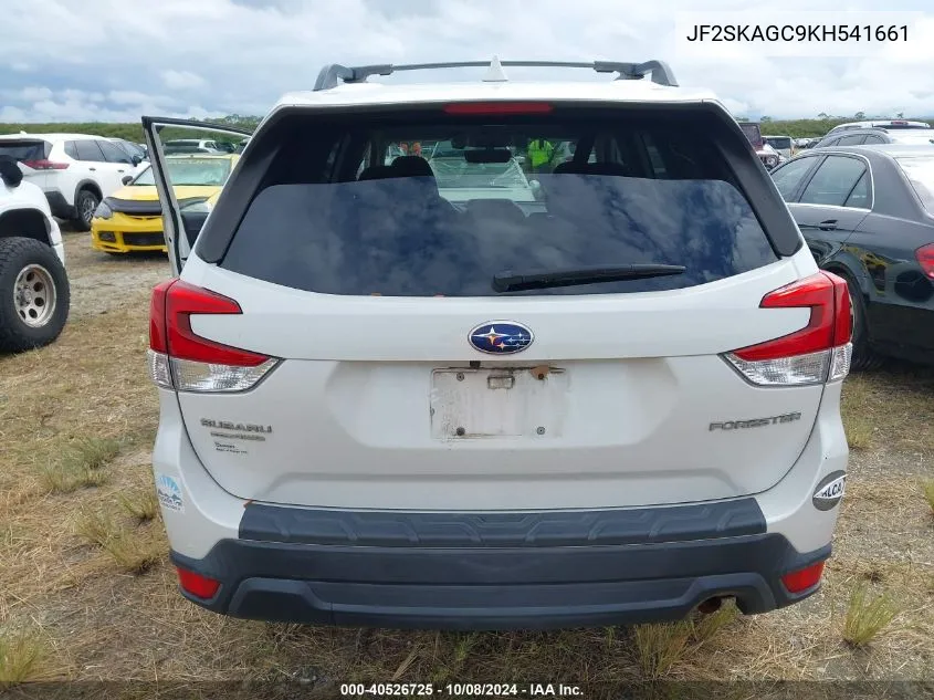 2019 Subaru Forester Premium VIN: JF2SKAGC9KH541661 Lot: 40526725