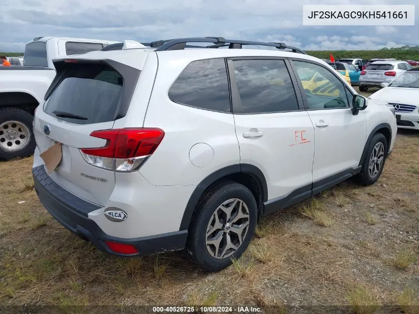 2019 Subaru Forester Premium VIN: JF2SKAGC9KH541661 Lot: 40526725