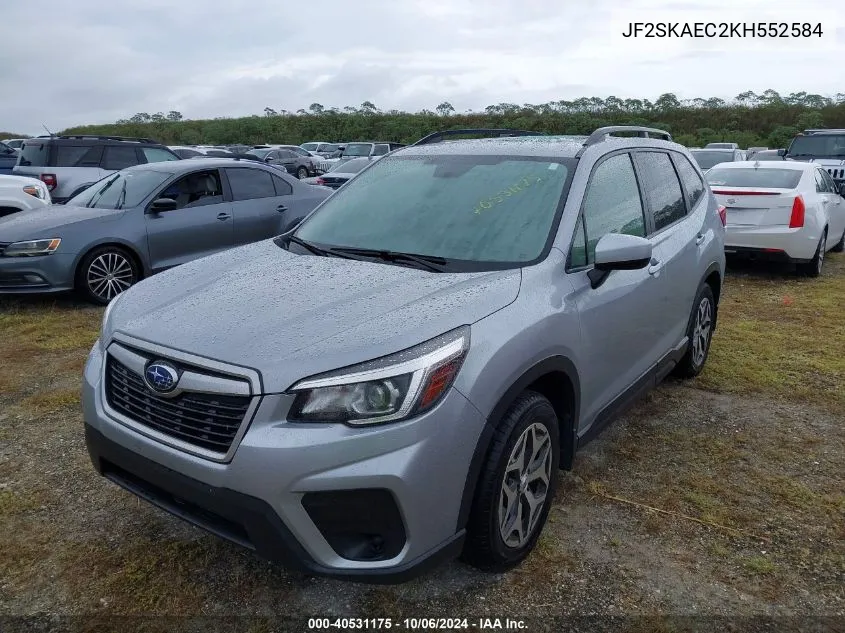 2019 Subaru Forester Premium VIN: JF2SKAEC2KH552584 Lot: 40531175