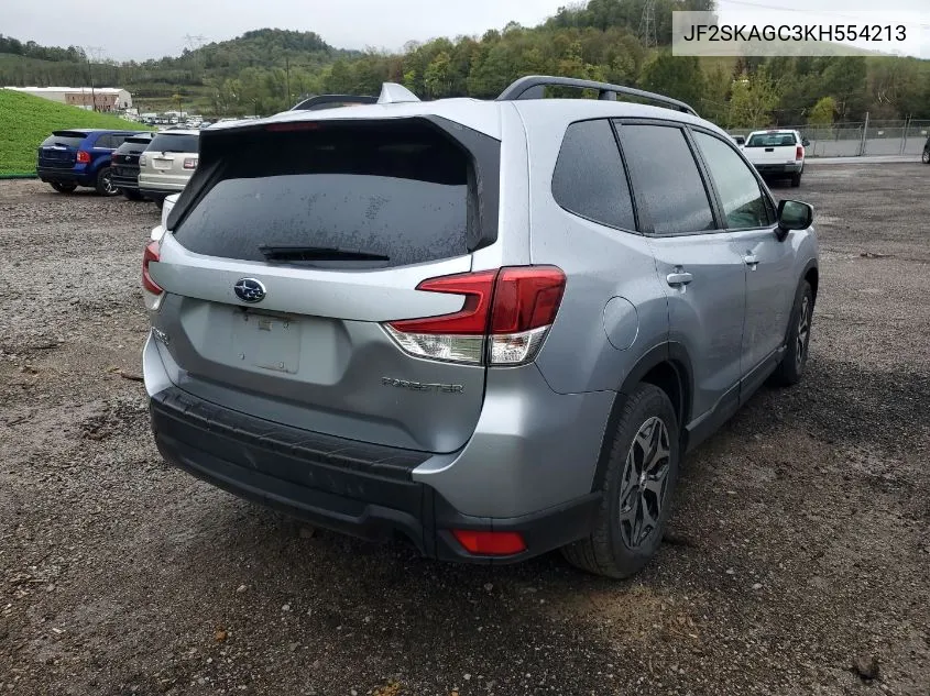 2019 Subaru Forester Premium VIN: JF2SKAGC3KH554213 Lot: 40563626