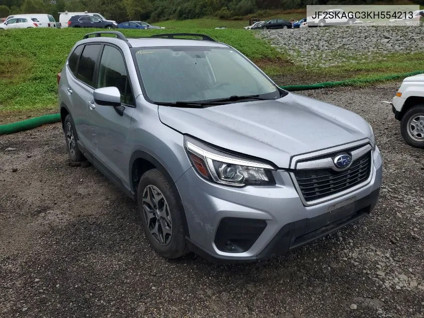 2019 Subaru Forester Premium VIN: JF2SKAGC3KH554213 Lot: 40563626