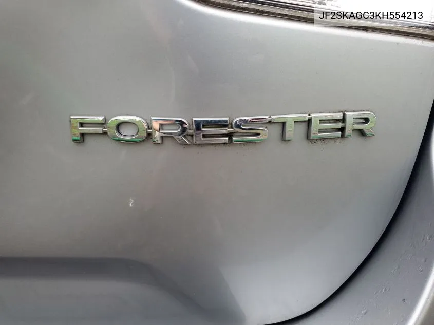 2019 Subaru Forester Premium VIN: JF2SKAGC3KH554213 Lot: 40563626