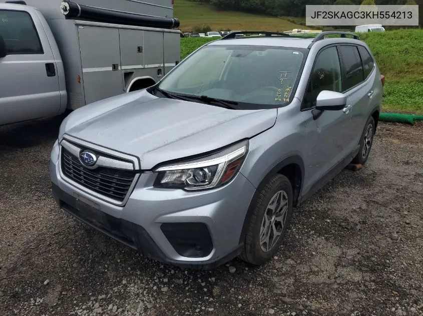 2019 Subaru Forester Premium VIN: JF2SKAGC3KH554213 Lot: 40563626