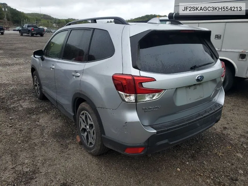 2019 Subaru Forester Premium VIN: JF2SKAGC3KH554213 Lot: 40563626