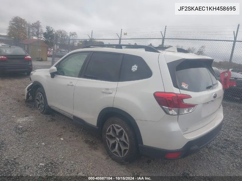 2019 Subaru Forester Premium VIN: JF2SKAEC1KH458695 Lot: 40587104