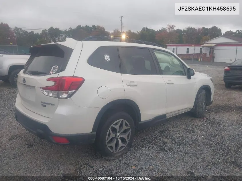 2019 Subaru Forester Premium VIN: JF2SKAEC1KH458695 Lot: 40587104