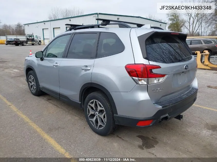 2019 Subaru Forester Premium VIN: JF2SKAEC9KH433348 Lot: 40823039