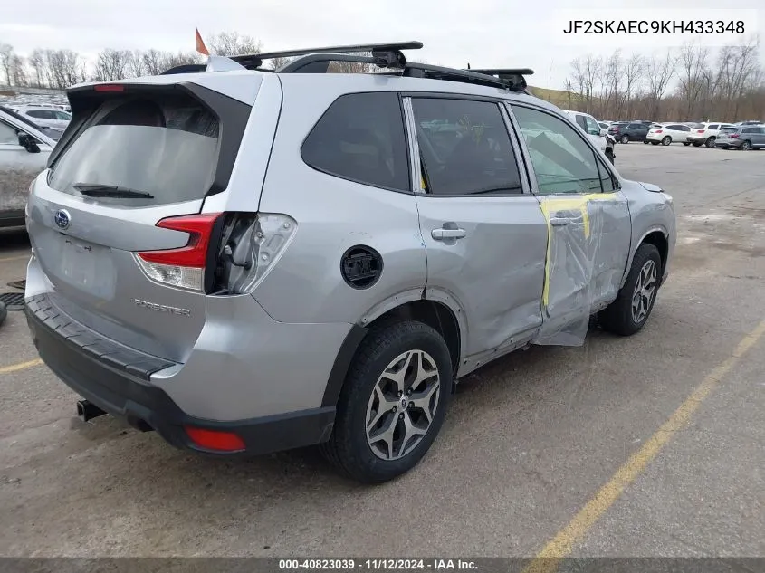 2019 Subaru Forester Premium VIN: JF2SKAEC9KH433348 Lot: 40823039