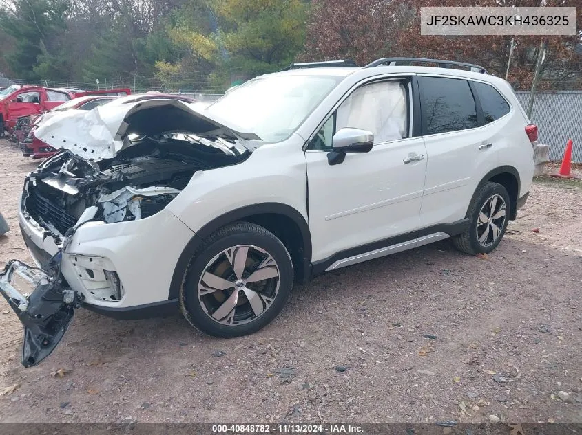 2019 Subaru Forester Touring VIN: JF2SKAWC3KH436325 Lot: 40848782