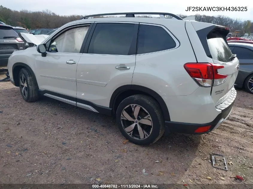 2019 Subaru Forester Touring VIN: JF2SKAWC3KH436325 Lot: 40848782