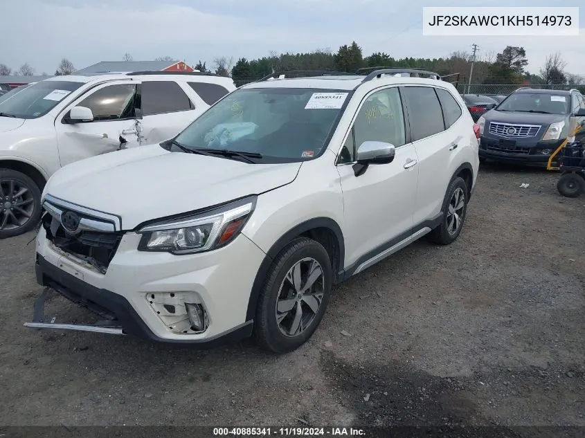 2019 Subaru Forester Touring VIN: JF2SKAWC1KH514973 Lot: 40885341