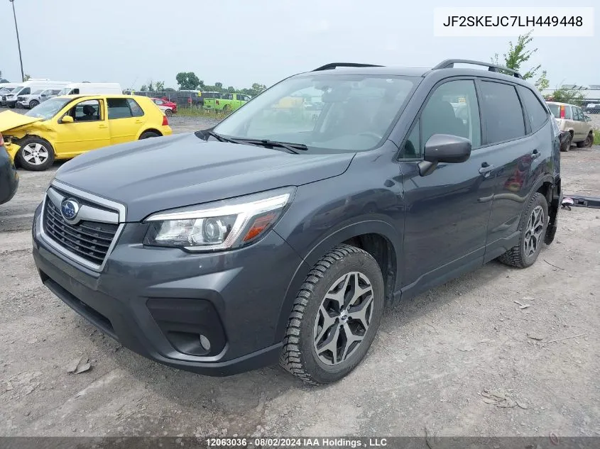 2020 Subaru Forester VIN: JF2SKEJC7LH449448 Lot: 12063036