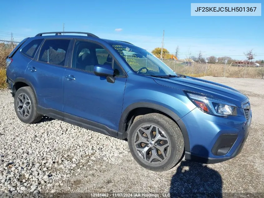 2020 Subaru Forester Touring VIN: JF2SKEJC5LH501367 Lot: 12151462