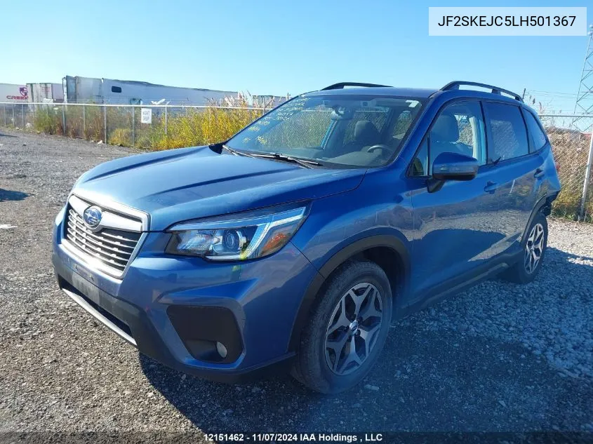 2020 Subaru Forester Touring VIN: JF2SKEJC5LH501367 Lot: 12151462