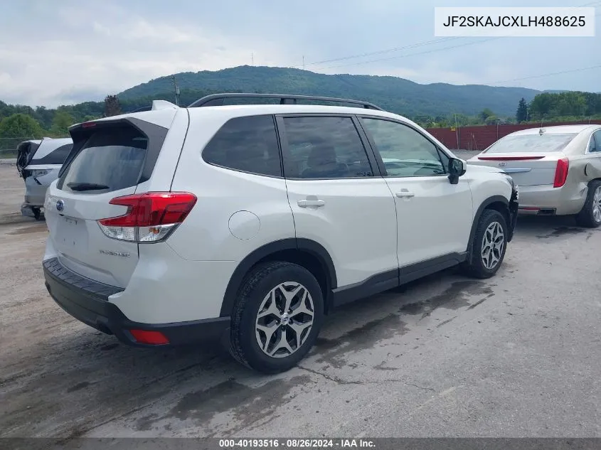 2020 Subaru Forester Premium VIN: JF2SKAJCXLH488625 Lot: 40193516