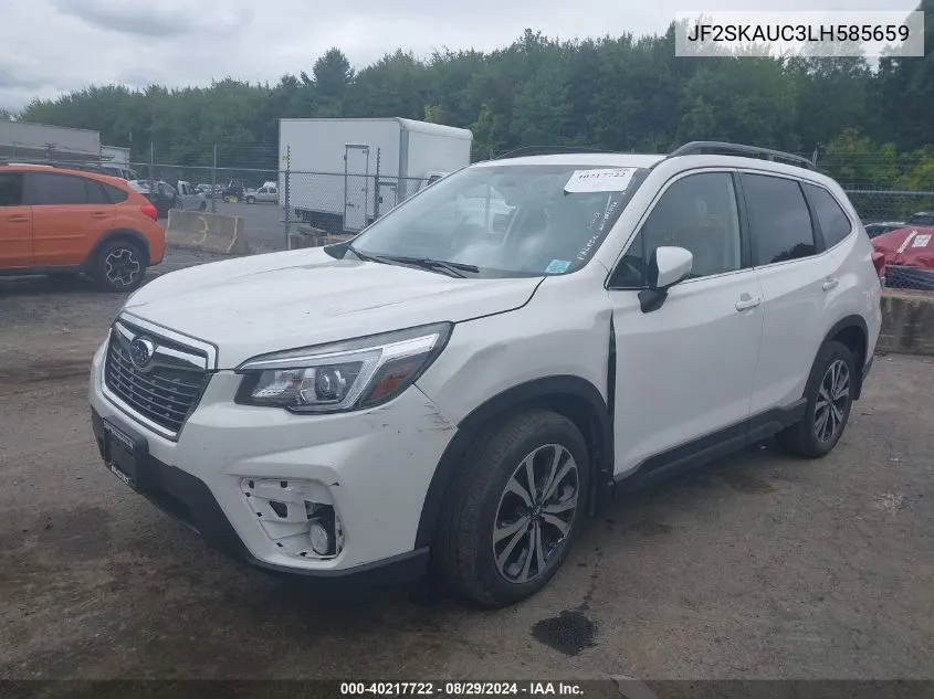 2020 Subaru Forester Limited VIN: JF2SKAUC3LH585659 Lot: 40217722