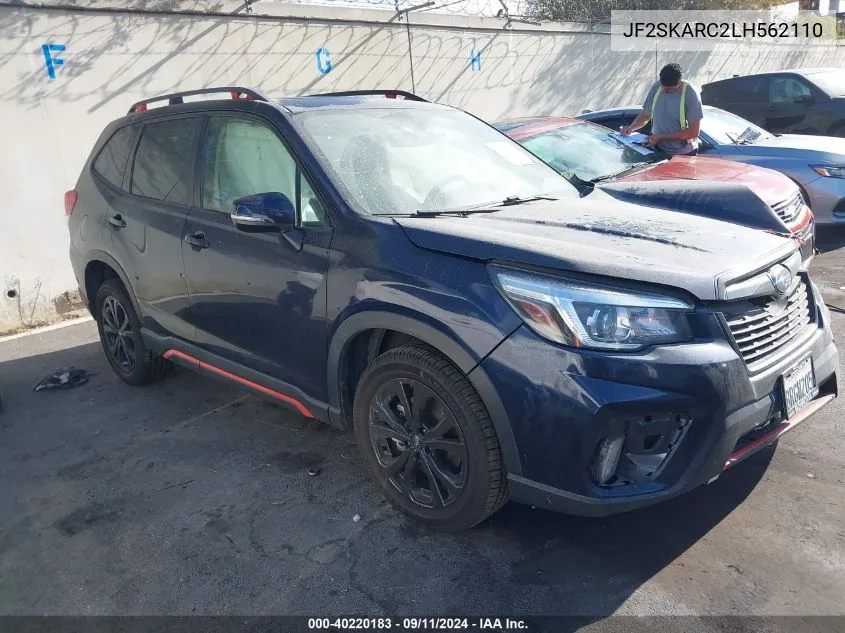 2020 Subaru Forester Sport VIN: JF2SKARC2LH562110 Lot: 40220183