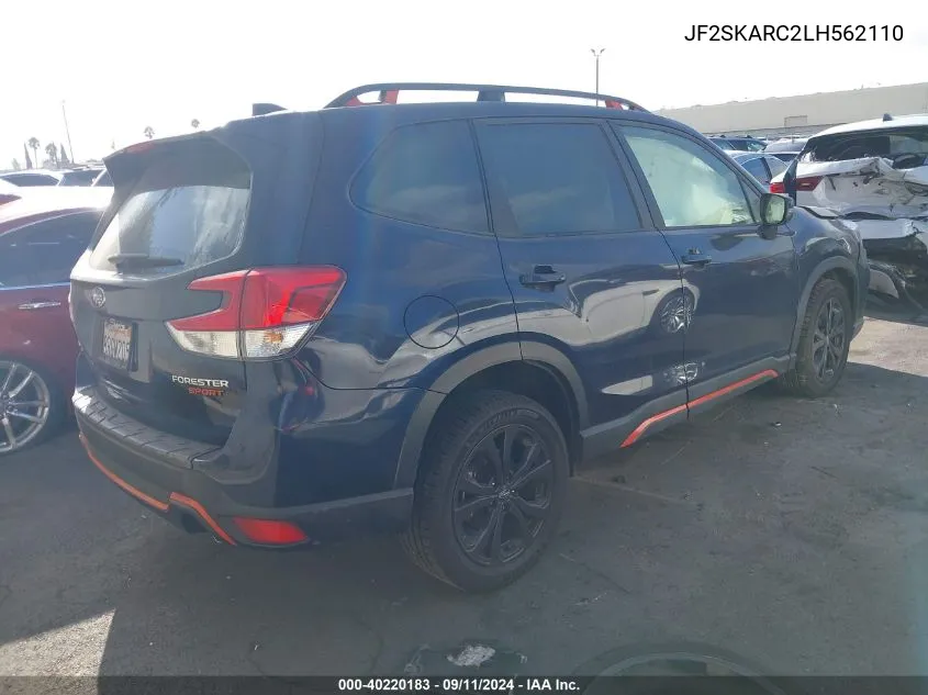 2020 Subaru Forester Sport VIN: JF2SKARC2LH562110 Lot: 40220183