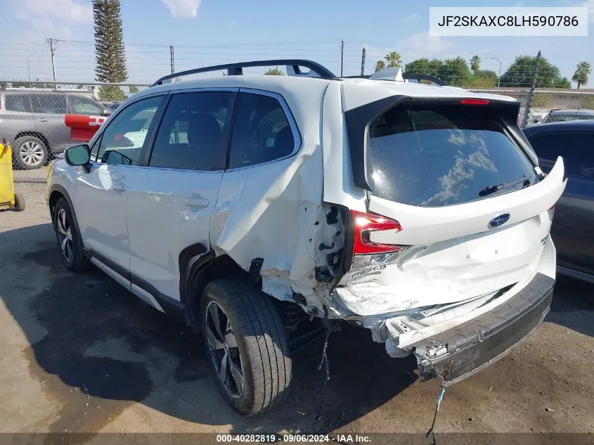 2020 Subaru Forester Touring VIN: JF2SKAXC8LH590786 Lot: 40282819