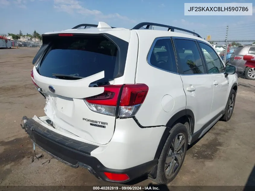 2020 Subaru Forester Touring VIN: JF2SKAXC8LH590786 Lot: 40282819