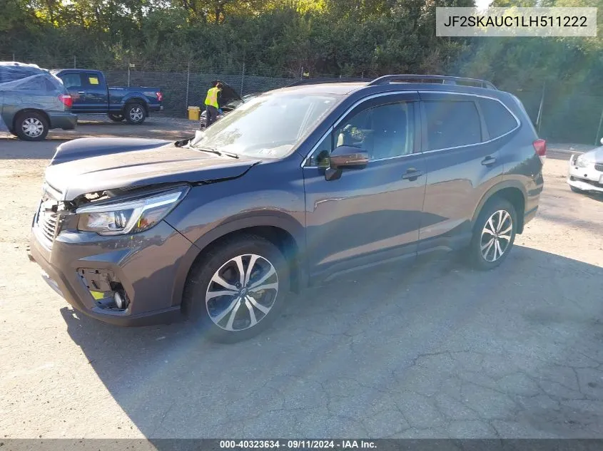 2020 Subaru Forester Limited VIN: JF2SKAUC1LH511222 Lot: 40323634