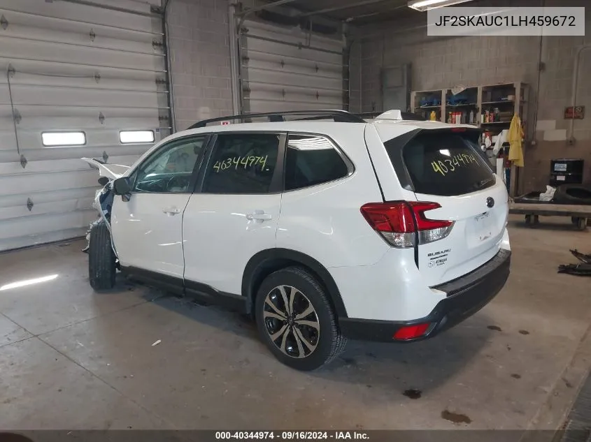 2020 Subaru Forester Limited VIN: JF2SKAUC1LH459672 Lot: 40344974