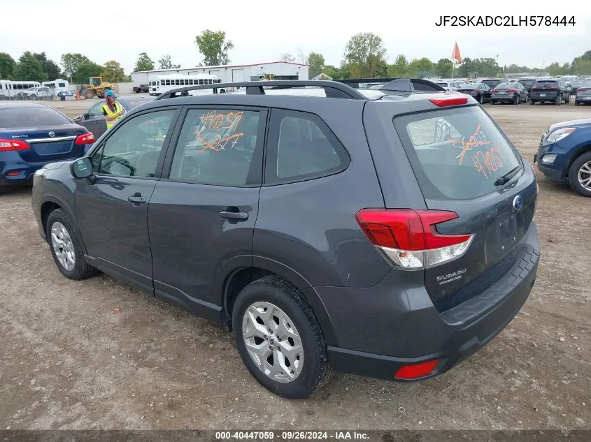 JF2SKADC2LH578444 2020 Subaru Forester