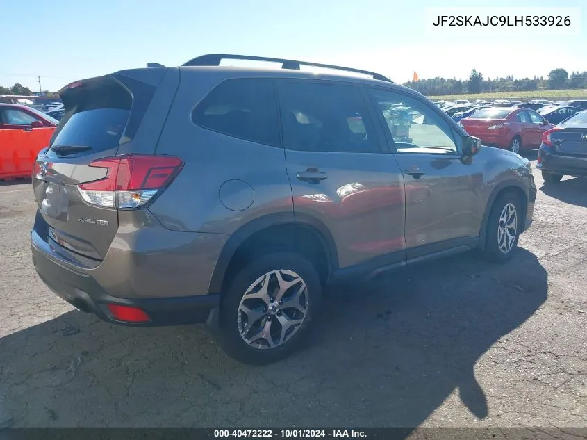 2020 Subaru Forester Premium VIN: JF2SKAJC9LH533926 Lot: 40472222