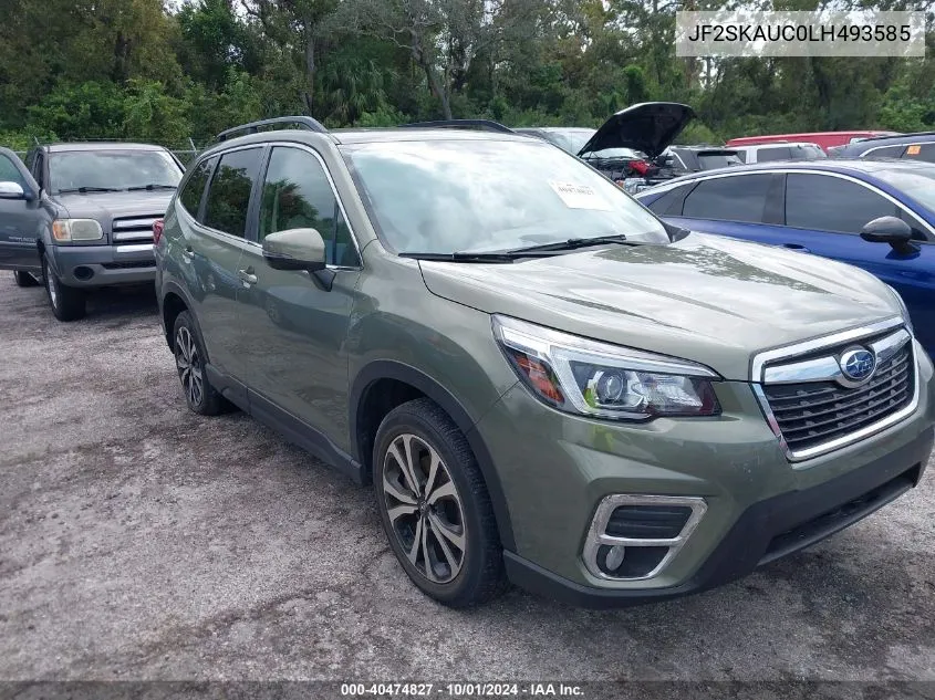 2020 Subaru Forester Limited VIN: JF2SKAUC0LH493585 Lot: 40474827