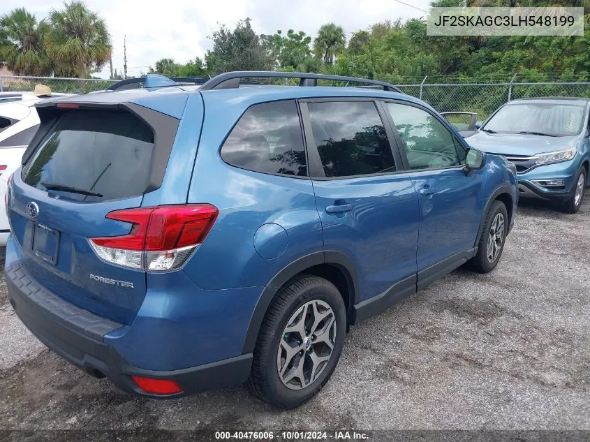 2020 Subaru Forester Premium VIN: JF2SKAGC3LH548199 Lot: 40476006