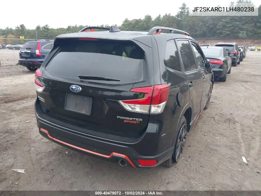 2020 Subaru Forester Sport VIN: JF2SKARC1LH480238 Lot: 40479072