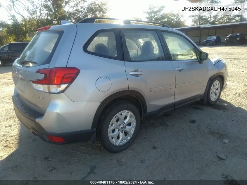 JF2SKADCXLH475045 2020 Subaru Forester