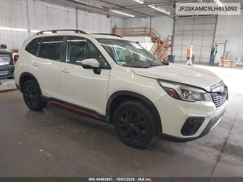 2020 Subaru Forester Sport VIN: JF2SKAMC9LH495092 Lot: 40483651