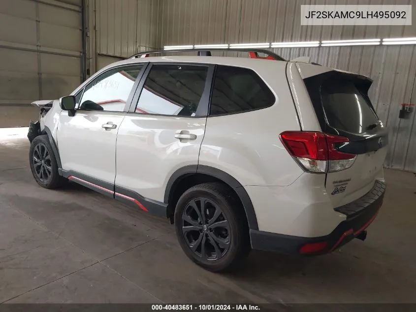 2020 Subaru Forester Sport VIN: JF2SKAMC9LH495092 Lot: 40483651