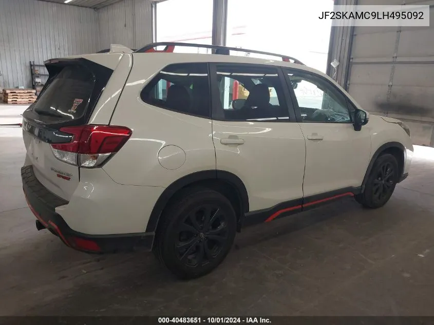 2020 Subaru Forester Sport VIN: JF2SKAMC9LH495092 Lot: 40483651