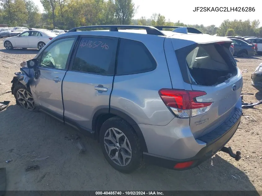 2020 Subaru Forester Premium VIN: JF2SKAGC2LH426286 Lot: 40485740