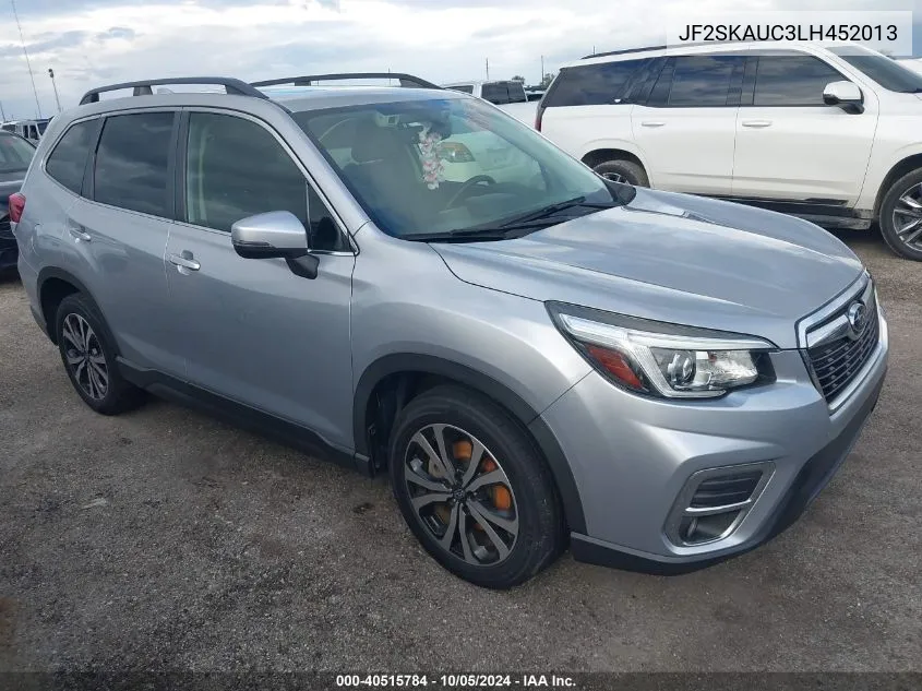 2020 Subaru Forester Limited VIN: JF2SKAUC3LH452013 Lot: 40515784